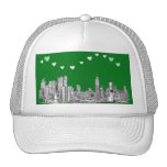 valentines NYC in green Mesh Hats