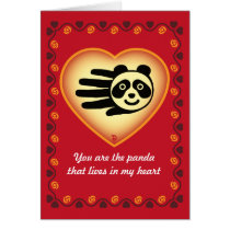 Valentine's Panda Card