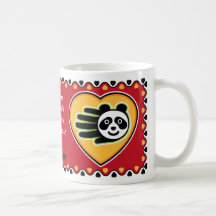 Valentine's Panda mug