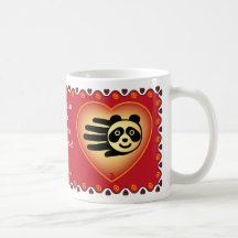 Valentine's Panda mug