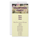 Valentines Party Custom Invitations Rhododendrons Picture Card