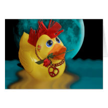 Valentine's Peace Ducky Greeting Card