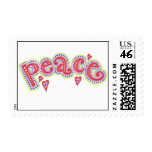 Valentine's Peace Greetings Postage Stamp