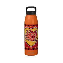Valentine's Pig Cupid Cupig bottle Reusable Water Bottle