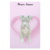 Valentines Pitbull puppy Stationery