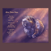 Valentine's Poster with Singing Guinea Pig posters