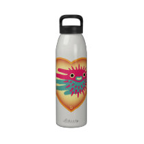 Valentine's Puffer Fish Bottle Reusable Water Bottle