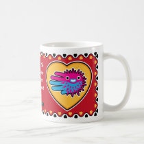 Valentine's Puffer Fish mug