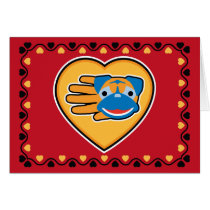 Valentine's Pug card