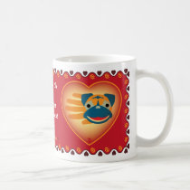 Valentine's Pug mug