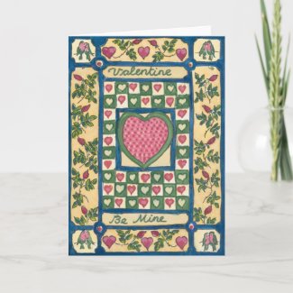 Valentine's Quilt card