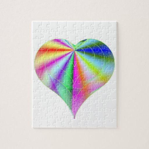Valentine's Rainbow Puzzle Box