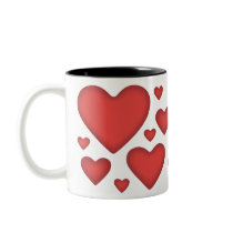 Valentines Red Heart Coffee Mug