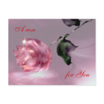 Valentine's Rose Postcard by elenaind Valentine's Rose Postcard