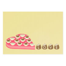 Valentine's - Set of 100 - Chocolate Candy Cards Business Card Templates