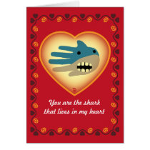 Valentine's Shark card