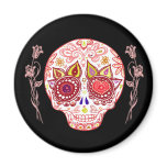Valentines Sugar Skull Love Magnet