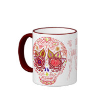 Valentines Sugar Skull Love Mug