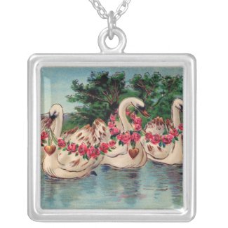 Valentine's Swan Necklace necklace