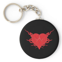Valentines Tribal Heart keychains