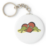 Valentines Turtle Love Keychains