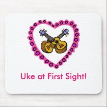 Valentine's Ukulele mousepads