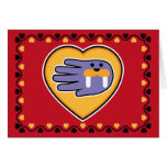 Valentine's Walrus card