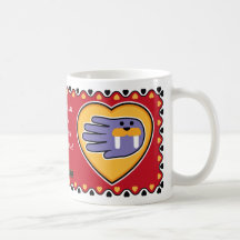 Valentine's Walrus mug