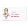 Valentines Wedding Flower Girl Custom Shipping Label