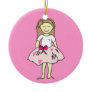 Valentines Wedding Flower Girl Christmas Ornament