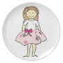 Valentines Wedding Flower Girl Party Plate