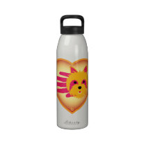 Valentine's Yorkshire Terrier bottle Water Bottles