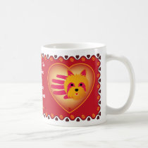 Valentine's Yorkshire Terrier mug