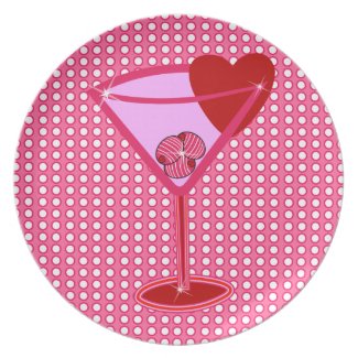 Valentini Heart Martini plate