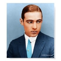 Valentino Blue Portrait Print
