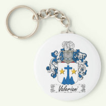Valeriani Family Crest Keychain