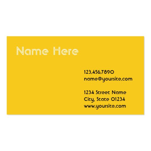 Valerie Business Card Templates (back side)