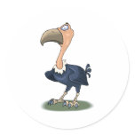 Valerie Vulture Round Stickers