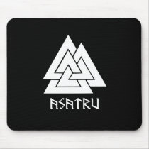 Valknut Asatru Mousepad by Greyhound144 Valknut Asatru Mousepad