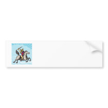 Valkyrie Amazon Warrior Riding Horse Bumper Stickers