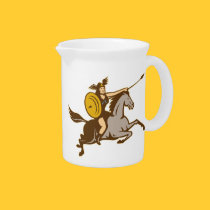 Valkyrie Riding Horse Retro pitchers