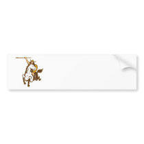 Valkyrie Riding Horse Retro Bumper Stickers