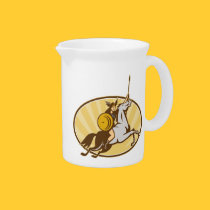 Valkyrie Riding Horse Retro pitchers