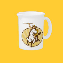 Valkyrie Riding Horse Retro pitchers