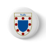 Valle Coat of Arms/Family Crest Buttons