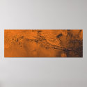 Valles Marineris Canyon System on Mars Panorama posters