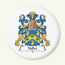 Vallet Family Crest Magnet