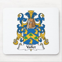Vallet Family Crest Mousepad