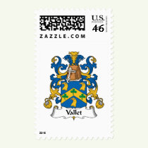 Vallet Family Crest Stamps