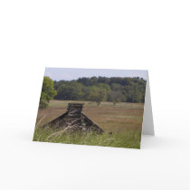 Valley Forge Log Cabin Notecard by gubanich Valley Forge Log Cabin Notecard